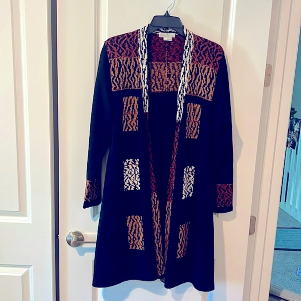 Vintage knit long cardigan